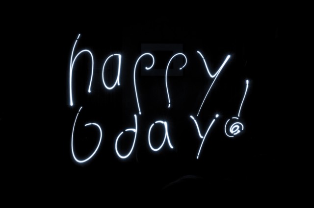 Happy Birthday; Light Art