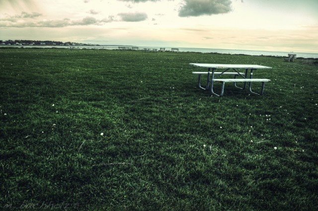 Park Bench in Rye, NH