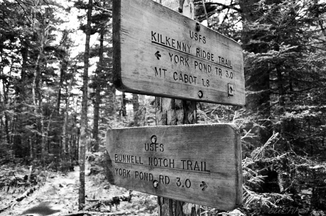 Trail Signs on Mt. Cabot