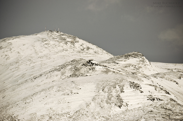 Mt. Washington from Mt. Eisenhower, Winter; Crawford Path, White Mountains, NH