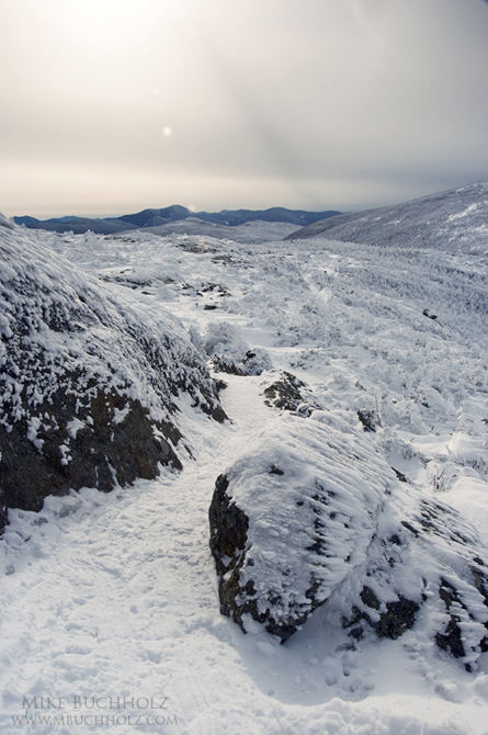 Crawford Path from Mt. Eisenhower, Winter