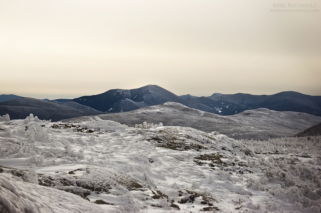 Horizon; Mt. Eisenhower, Crawford Path, Winter