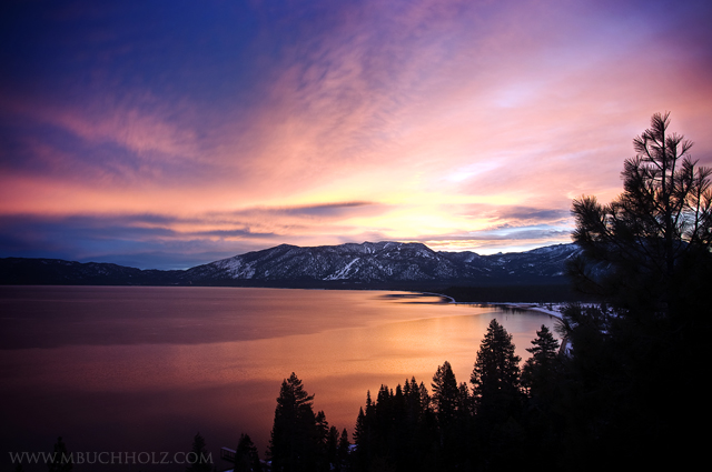 Heavenly Mountain Sunrise; Lake Tahoe, California