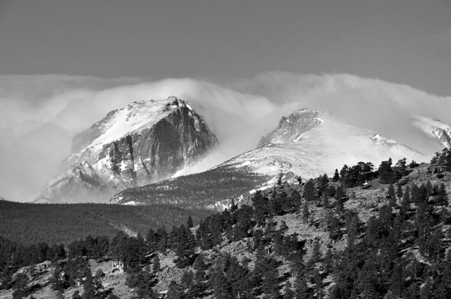 Breaking Clouds; Rocky Mountain National Park, Colorado