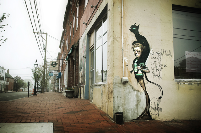 Street Art, Herakut; State Street, Portsmouth, NH