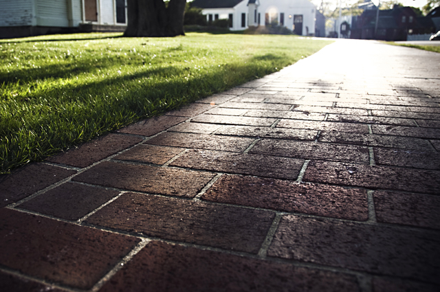 Brick Patterns, Sidewalk; New Castle, NH