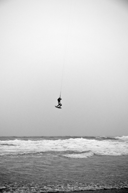 Kitesurfing; Jenness State Beach, Rye, NH