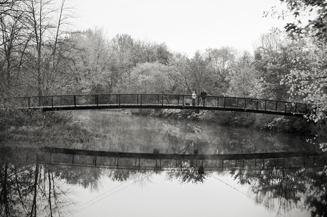 Fishing, Father and Son; Ashuelot River Park, Keene, NH