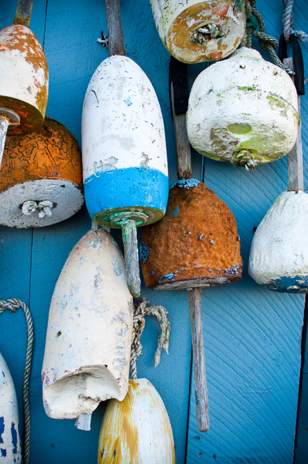 Hanging Buoys II; Rye Beach, NH