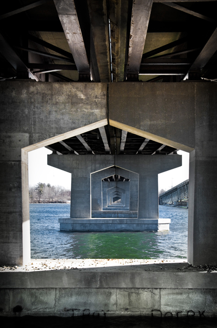 Under The Bridge; Little Bay Bridge, Newington, NH