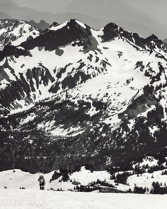 Beginning The Ascent; Mt. Rainier, Washington