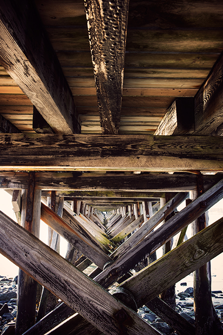 Under The Boardwalk; Kittery, Maine