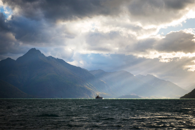 Ferry; Queenstown, New Zealand