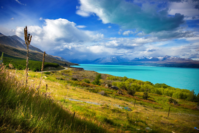 Lake Pukaki; Mount Cook Village, New Zealand