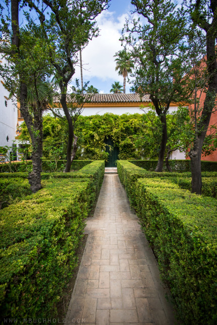 Walkways of Alcázar; Sevilla, Spain