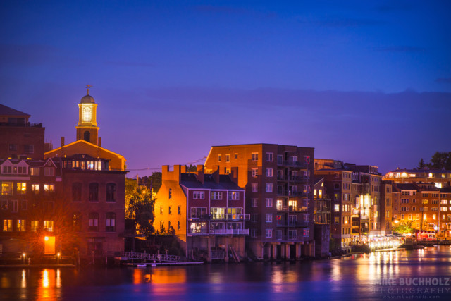 Old Harbour After Dark; Portsmouth, NH