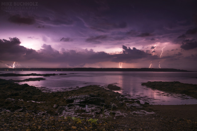 Lightning Over The Piscataqua; New Castle, NH