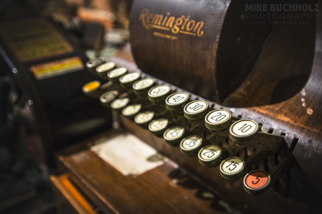 Keys, Antique Remington Cash Register