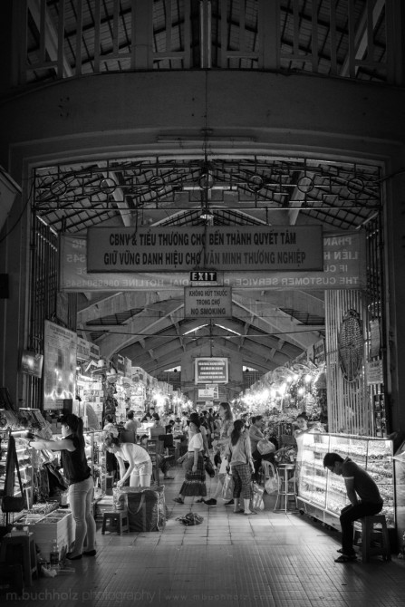 Entering the Ben Thanh Market; Ho Chi Minh, Vietnam