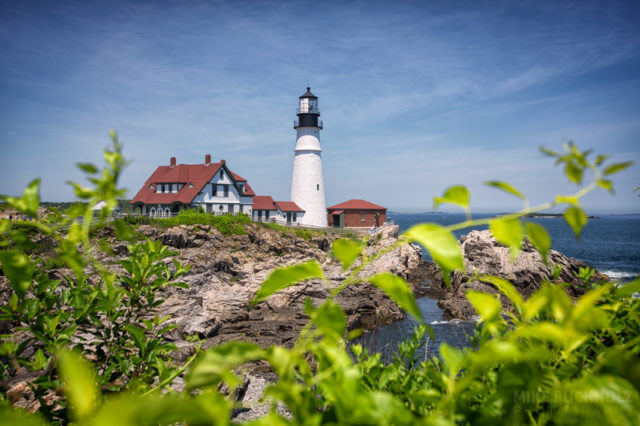 Fields of Portland Head Light; Cape Elizabeth, Maine