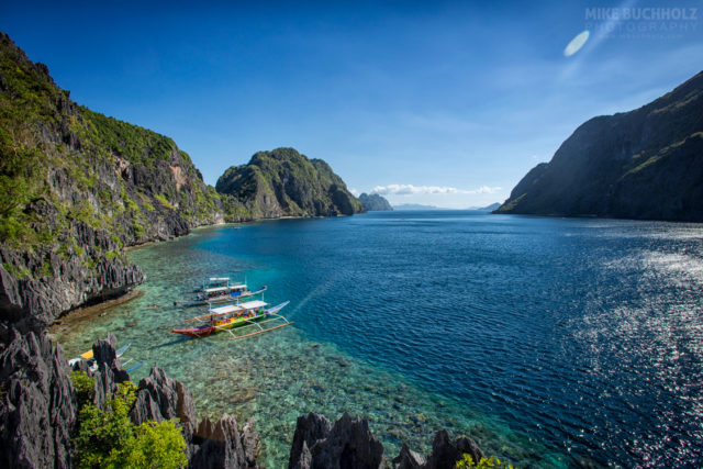 Tropical Views of Tapiutan Strait; Palawan, Philippines