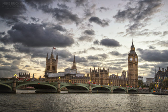 Across the Thames; Big Ben, Parliament, London