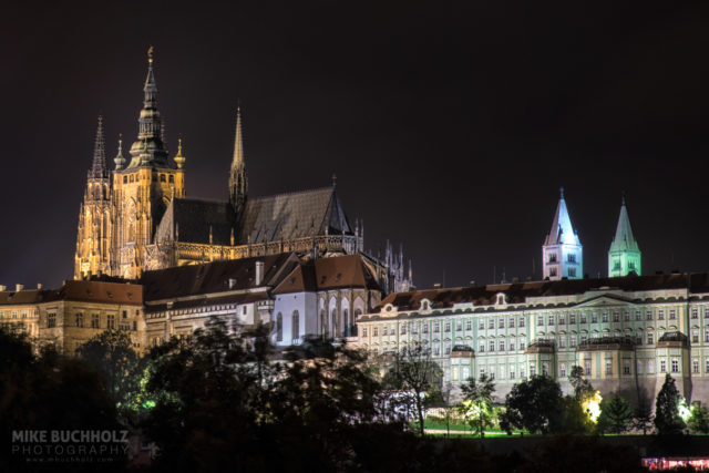 Prague Castle by Night; Prague, Czech Republic