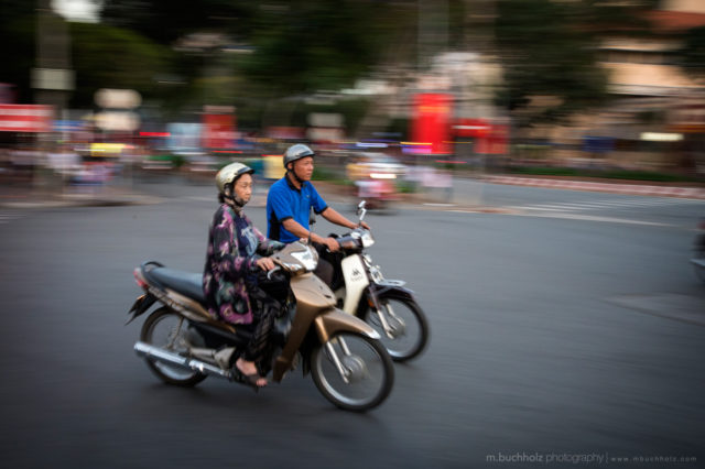 Motorbiking in Saigon; Ho Chi Minh City, Vietnam