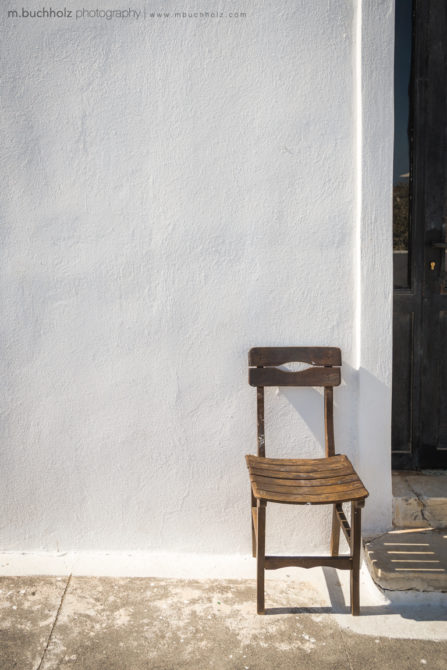 A Lone Chair; Imerovigli, Santorini, Greece