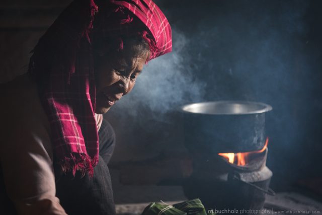 Preparing Dinner; Kalaw, Myanmar