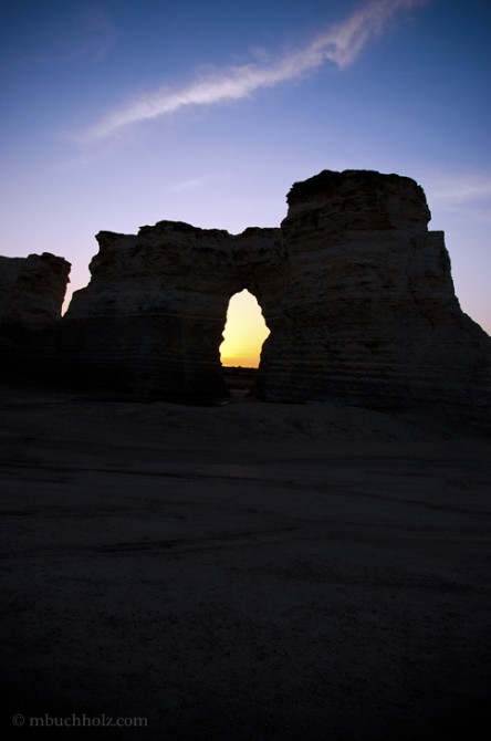 Monument Rocks National Natural Landmark; Grinnell, KS