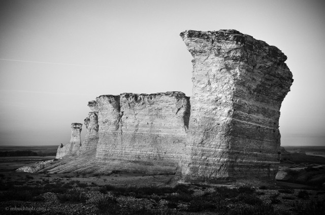 Monument Rocks National Natural Landmark; Grinnell, KS