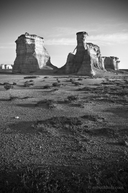 Monument Rocks National Natural Landmark; Grinnell, KS