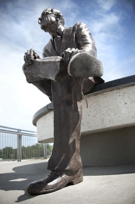 Malcom W. Martin at Gateway Arch Observation Deck; St. Louis, Missouri