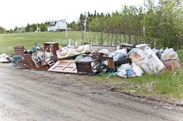 Garbage Pile in Nova Scotia