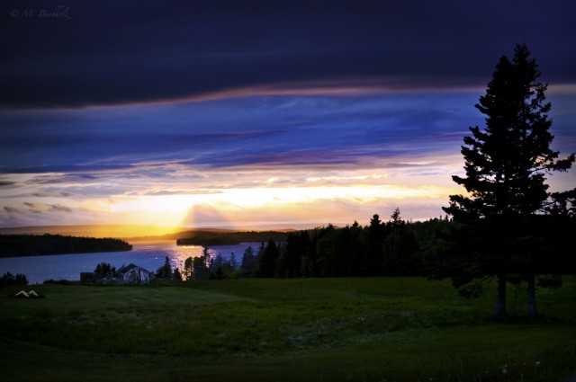 Sunset at Bras d’Or Lake, Nova Scotia