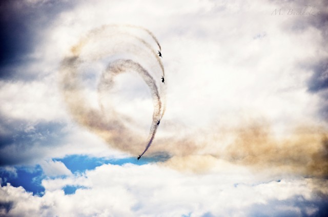 Blue Angels Practicing in Formation