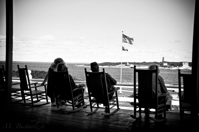 Star Island Conference Center Overlooking Gosport Harbor to Appledore Island