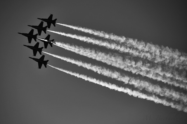 Blue Angles in Formation