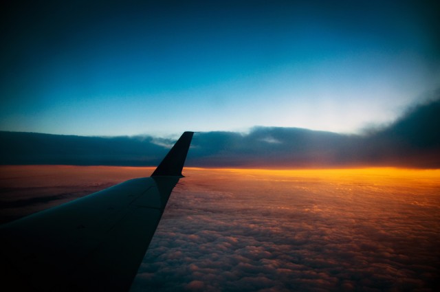 Sunrise from 30,000 feet